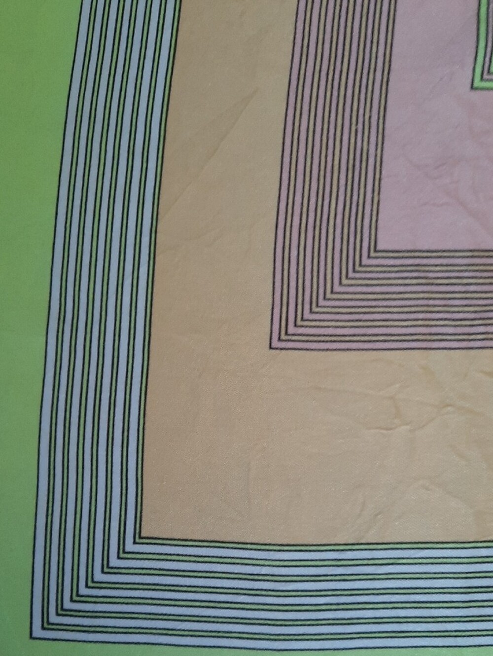 Geometric Print Scarf 27" Square - Picture 5 of 10